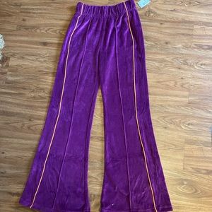Urban Outfitters BDG Josie Purple Velvet Pants NWT